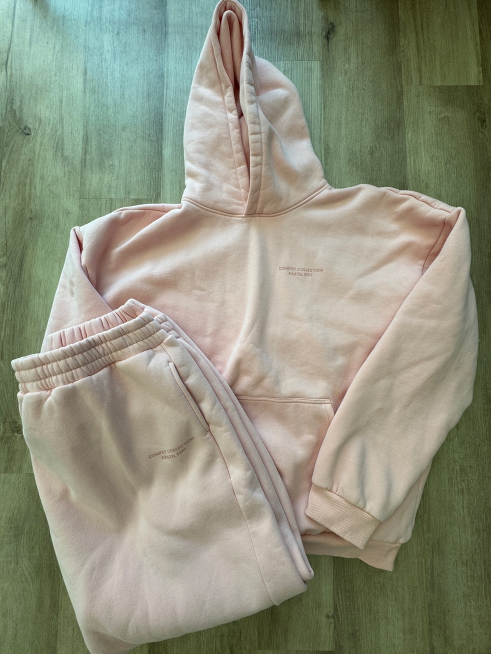 Comfrt Collection Pastel Edition Pink Hoodie & Jogger Set - unisex Sz 3XL - Picture 4 of 16